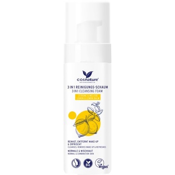 COSNATURE Naturalna pianka oczyszcz. 3w1 CYTRYNA