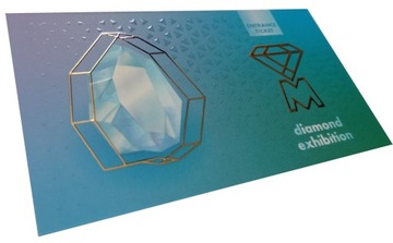 Визитки CONVEX 3D GOLD PLATED, фольга МАТОВАЯ, 50 шт.
