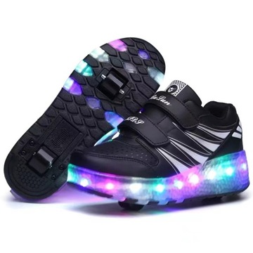 BUTOROLKI BUTY Z ROLKAMI ROLKI WROTKI LED r.43