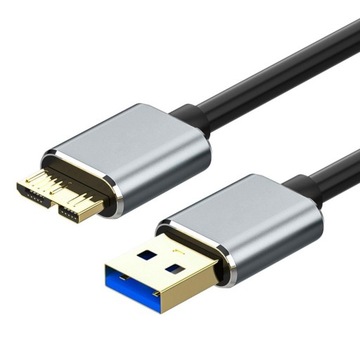 Zewnętrzny dysk twardy USB 3.0 A męski na Micro B 2m