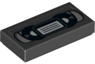 LEGO 3069bpb0718 PŁYTKA 1x2 TAŚMA KASETA VHS (1g)