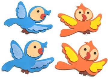 Ptaszki Dekoracja 3D zestaw przedszkole szkoła
