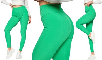 LEGGINSY PRĄŻKOWANE SPODNIE PRĄŻEK GETRY 4XL/5XL