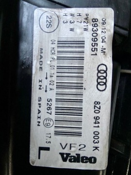 AUDI A2 8Z0 00-05 SVĚTLO LEVÝ PŘEDNÍ KOMPLETNÍ PĚKNÝ ORIGINÁLNÍ EVROPA