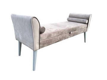 Ławka tapicerowana CARMEN 120 pojemnik pufa ekskluzywna glamour