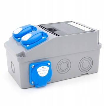 ROZDZIELNICA ZABEZPIECZONA 4*GS 230V + RÓŻNICÓWKA