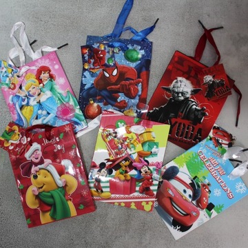 ПОДАРОЧНАЯ СУМКА 12 ШТ DISNEY РОЖДЕСТВЕНСКИЕ СУМКИ ДЛЯ ПОДАРКА ДЕТЯМ