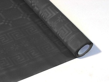 Obrus papierowy na rolce CZARNY 6m urodziny