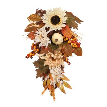 Jesienne zbiory Swag Sztuczne dekoracje ścienne Ozdoby frontowe drzwi Jesienna jesień