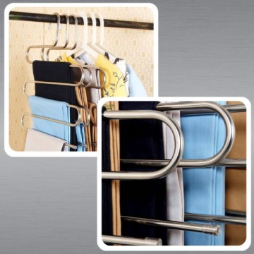 ВЕШАЛКА ДЛЯ БРЮК ДЛЯ ГАРДЕРОБА, 5 ПАР, ЖИДКАЯ