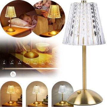 LAMPA STOŁOWA LED, DOTYKOWA ŚCIEMNIANA, RUSTYKALNA LAMPA BIURKOWA