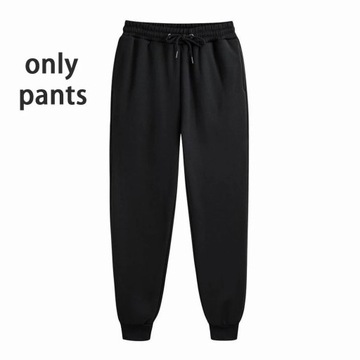 Men's Hoodie Sets Women Solid Color Sweatshirt Set