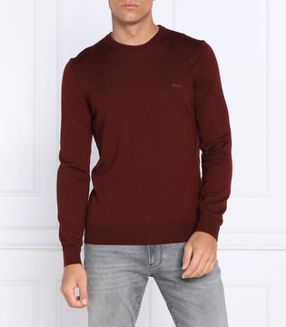 BOSS sweter Botto-L | Regular Fit bordowy