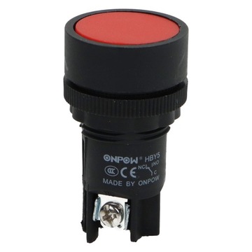 Кнопка управления HBY5E1-11/R красная НЗ/НО моностабильная ONPOW