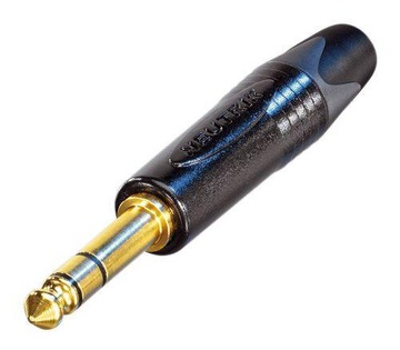 NEUTRIK NP3X-B - wtyk kablowy TRS, czarny, złocony