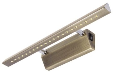 STRUHM Kinkiet łazienkowy nad lustro z włącznikiem RITON 4W mosiądz 40cm