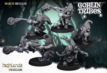 Swamp Goblins Stonethrowers - 5x Gobliny Miotacze