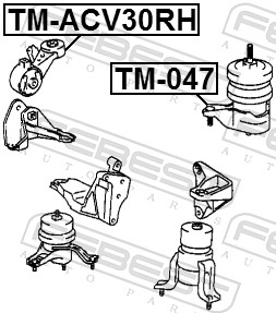 FEBEST TM-ACV30RH LOŽISKO MOTORU