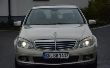 Mercedes Klasa C W204 Limuzyna 1.6 180 K BlueEFFICIENCY 156KM 2009 Mercedes-Benz Klasa C 1.6B Kompresor Skora Navi Xenon 2 KPL KOL Serwis Zad, zdjęcie 1
