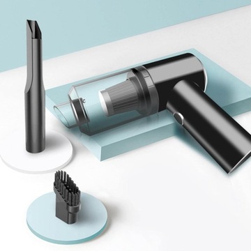 Беспроводной автомобильный пылесос для домашних автомобилей, ручной вентилятор, 2 насадки