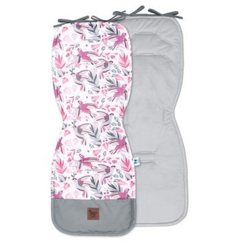 Dwustronna wkładka do wózka Hummingbird z velvetem grey