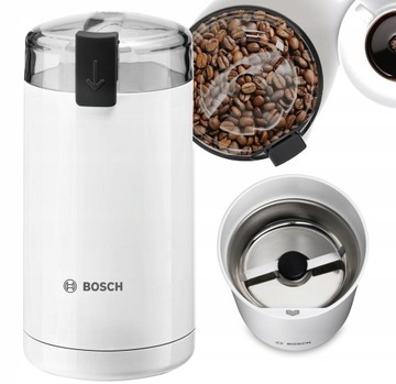 BOSCH MŁYNEK ELEKTRYCZNY DO KAWY BIAŁY TSM6A011W