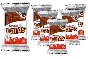 Вафли Kinder Cards Печенье 76,8г х 18 уп. 54 шт.