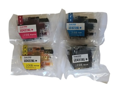 Komplet zamiennych tusze do Brother LC422XL CMYK 4szt J5340 5345 6540 J6940