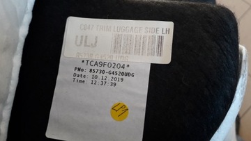 HYUNDAI I30 III 2017- КРЫШКА СТОЙКИ HB, БАНК