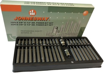 Jonnesway Zestaw kluczy nasadowych + bity 134 elem