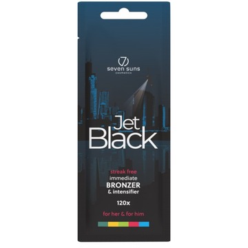 7suns Jet Black 120x ciemny bronzer 10x15ml