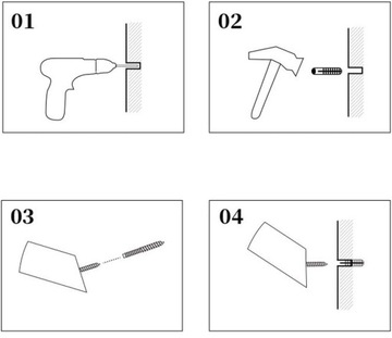 Вешалка-крючок на резьбе, 6 шт. Крючок одностенный для одежды.