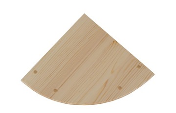 БОЛЬШАЯ ДЕРЕВЯННАЯ ПОДВЕСНАЯ УГЛОВАЯ ПОЛКА, СОСНА