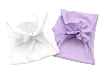 Opaska SZEROKA 2 szt turban motylek na lato 44-47