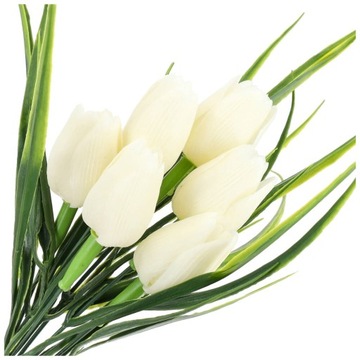 Пластиковые тюльпаны, декоративный букет для вазы, искусственные цветы, как настоящие.
