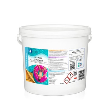 AKTYWNY TLEN Tabletki do Dezynfekcji Wody Jacuzi Basen Jacuzzi NTCE 20g 5kg