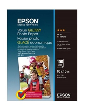 EPSON Value Photo Paper 10x15 100 листов глянцевая