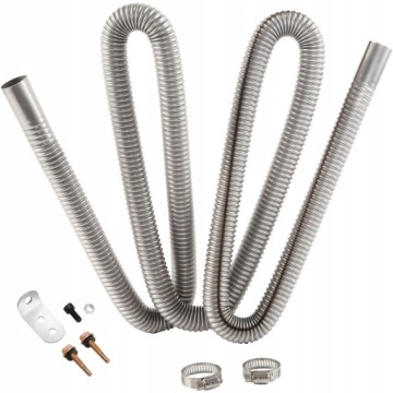 ВЫХЛОПНАЯ ТРУБА СТОЯНОЧНОГО ОБОГРЕВАТЕЛЯ 25 ММ НЕРЖАВЕЮЩАЯ СТАЛЬ 200 СМ