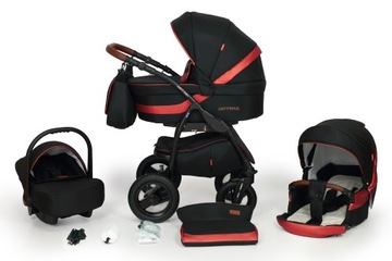 WÓZEK DZIECIĘCY VERDI OPTIMA BLACK/LIMITED 3W1