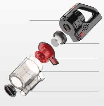 автомобильный пылесос 15Вт 6000Па CR3117
