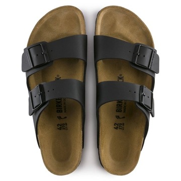 Klapki męskie na lato Birkenstock Arizona Birko Flor SKÓRZANE NA CO DZIEŃ