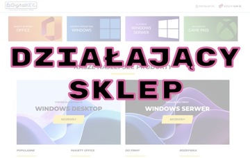 Gotowy sklep internetowy DigitalKEY.pl - Sprzedaż materiałów cyfrowych