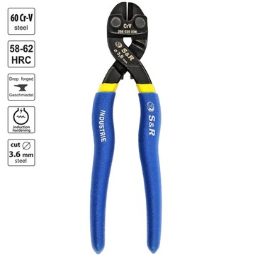 NOŻYCE PRZECINARKA DO KABLI TWORZYW SZTUCZNYCH S&R MOCNE BEZPIECZNE PRO