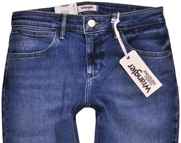 WRANGLER spodnie REGULAR blue jeans SKINNY _ W29 L30
