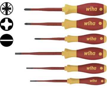 Wiha wkrętaki VDE slimFix 6 sztuk 38362