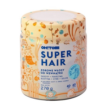 OhTomi Super Hair suplement diety wzmacniający włosy z melatoniną i cynkiem
