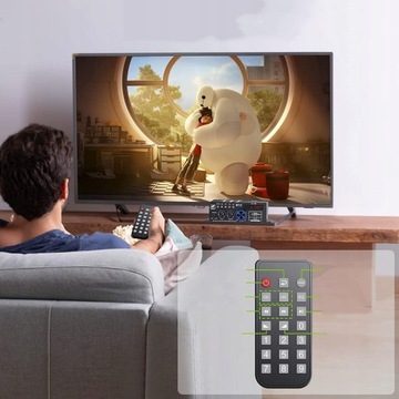 2-КАНАЛЬНЫЙ УСИЛИТЕЛЬ СТЕРЕОАУДИО С BLUETOOTH, ПОРТАТИВНОЕ FM-РАДИО ДЛЯ ДОМА