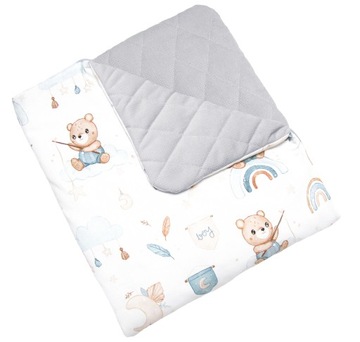 Kocyk VELVET pikowany 75x100 Bawełna PREMIUM