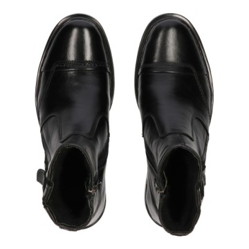 МУЖСКИЕ КОЖАНЫЕ ботинки челси ПОЛЬСКИЕ ЗИМНИЕ АНКЛЫ MEDARDD 366CZ R40