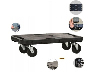 Транспортная тележка на колесах ПЛАТФОРМА + Тактический карманный светодиодный фонарь